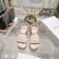 디올(DIOR) Dway 로고 밴드 앵클 스트랩 웨지 샌들 신발