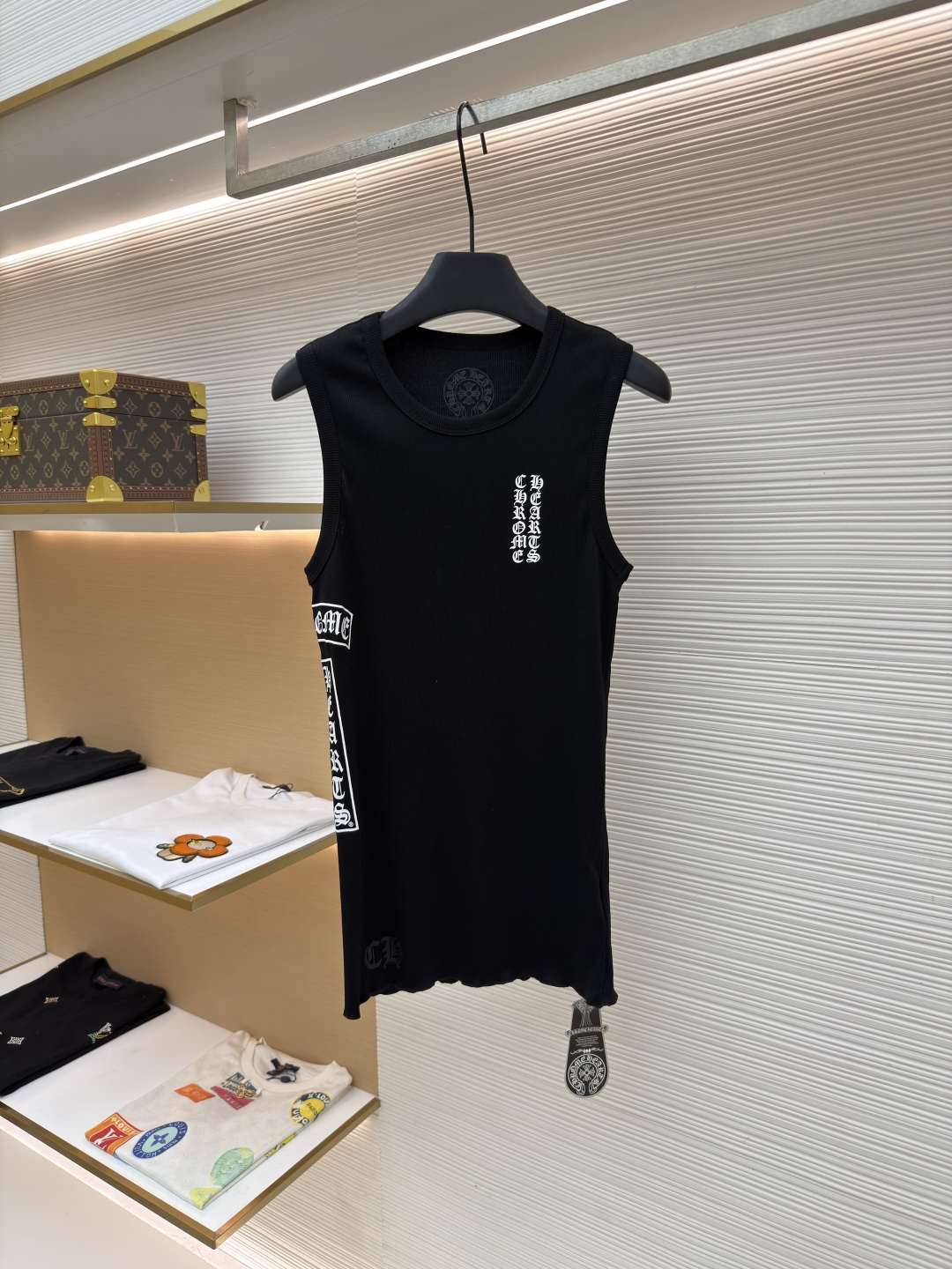 크롬하츠(CHROME HEARTS) 골지 니트 나시 상의 의류