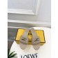 펜디(FENDI) 스티치 레더 플랫 슬리퍼 신발