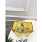 펜디(FENDI) 스티치 레더 플랫 슬리퍼 신발