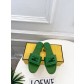 펜디(FENDI) 스티치 레더 플랫 슬리퍼 신발