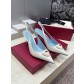발렌티노(VALENTINO) 하트 포인티드토 슬링백 펌프스 신발