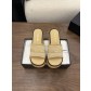 샤넬(CHANEL) 로고 위빙 웨지 슬리퍼 신발