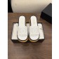 샤넬(CHANEL) 짜임 웨지 슬리퍼 신발