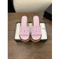 샤넬(CHANEL) 짜임 웨지 슬리퍼 신발