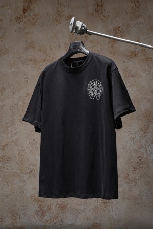 크롬하츠(CHROME HEARTS) 스톤 반팔 티셔츠 상의 의류