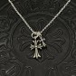 크롬하츠(CHROME HEARTS) 더블 크로스 펜던트 체인 목걸이 악세사리