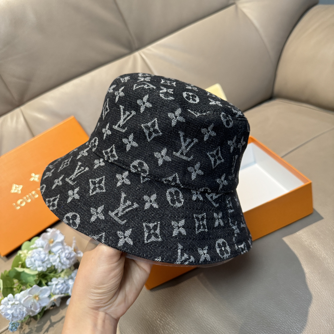 루이비통(LV) 모노그램 데님 자카드 버킷햇 모자
