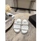 프라다(PRADA) 셔링 더블 스트랩 플랫폼 슬리퍼 신발