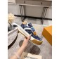 루이비통(LV) 틸티드 배색 플랫폼 스케이트 스니커즈 신발