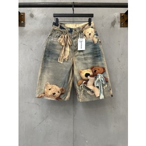 아크네(Acne studios) 테디베어 프린트 7부 팬츠 하의 의류