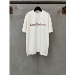 아크네(Acne studios) 젤리 컬러 레터링 로고 반팔 티셔츠 상의 의류