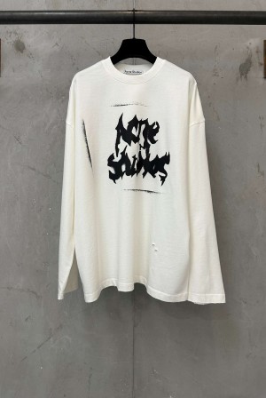아크네(Acne studios) 빈티지 로고 긴팔 티셔츠 상의 의류