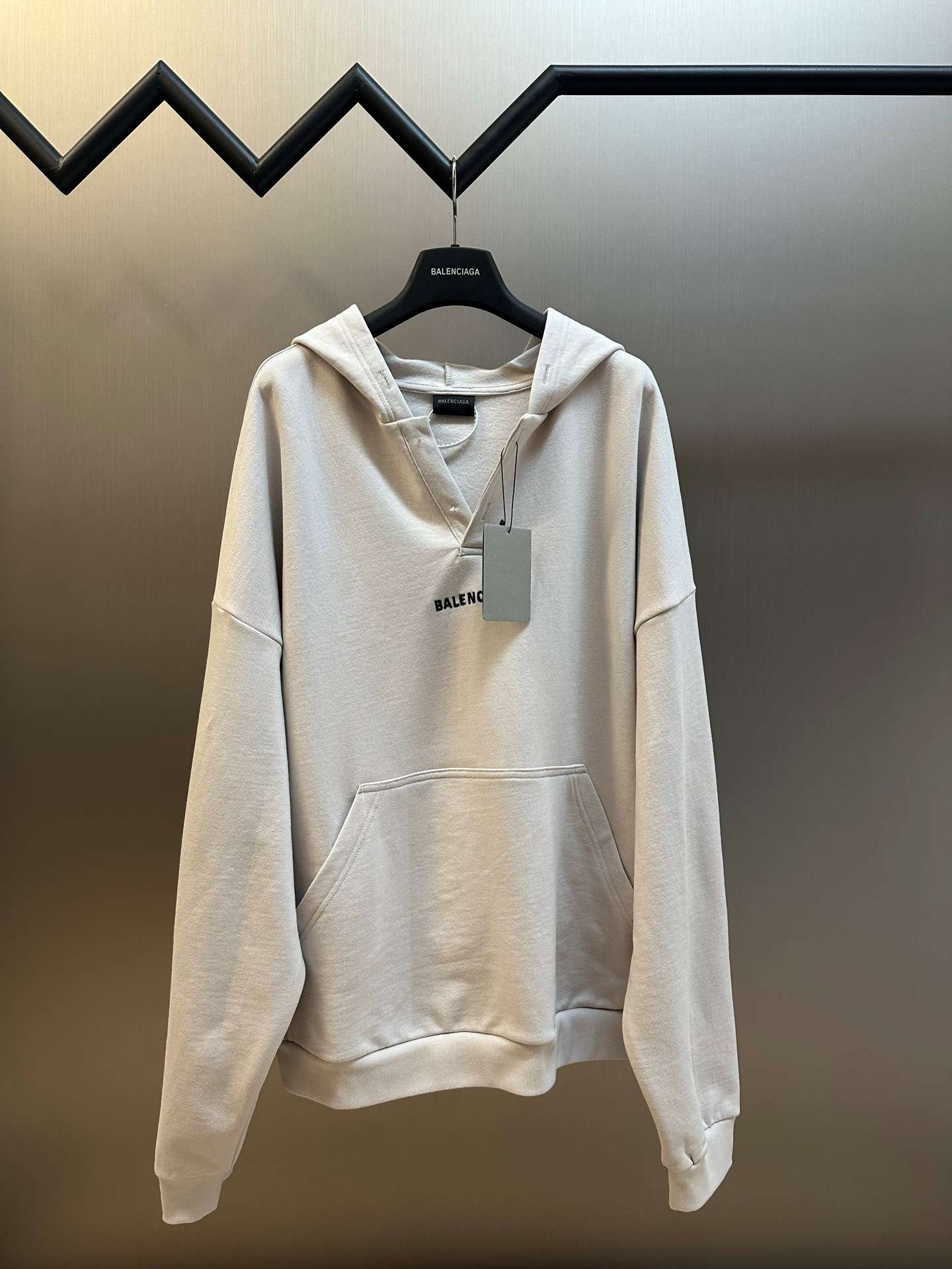 발렌시아가(BALENCIAGA) 로고 자수 오버핏 후드 상의 의류