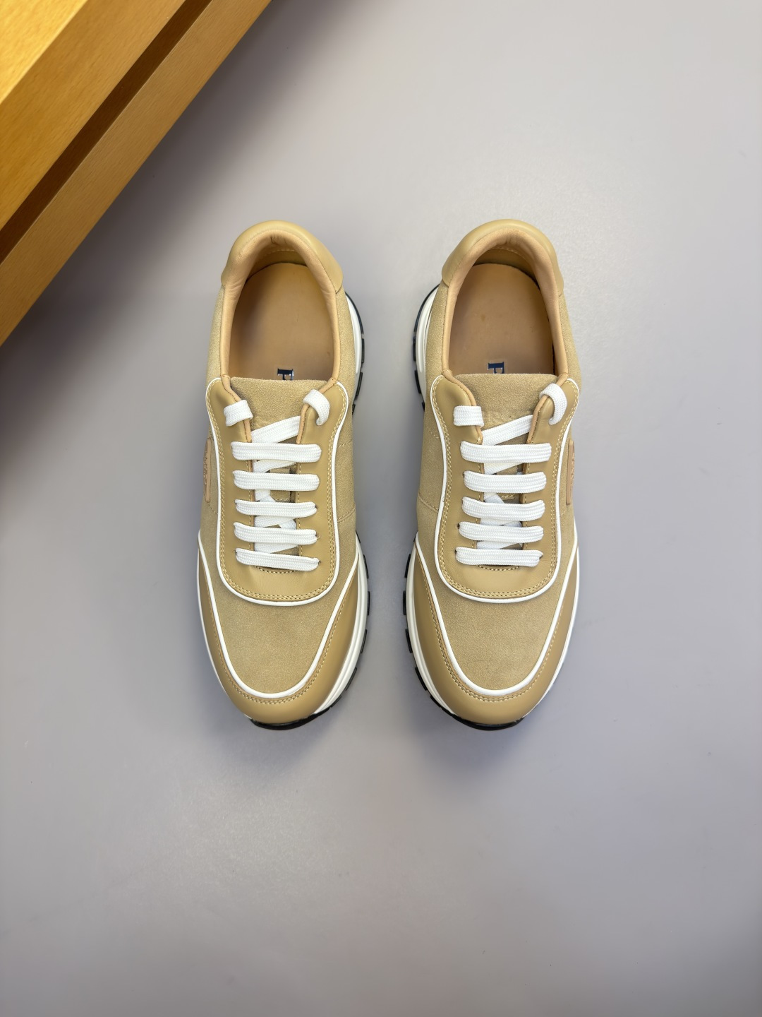 [Prada] 프라다 나파 & 스웨이드 콤비 스니커즈 신발