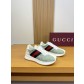 [Gucci] 구찌 프리미엄 나파 & 웹 스트라이프 콤비 스니커즈 신발