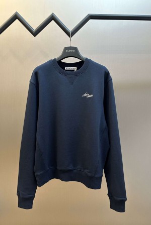 아크네(Acne studios) 로고 자수 기모 스웨트셔츠 상의 의류