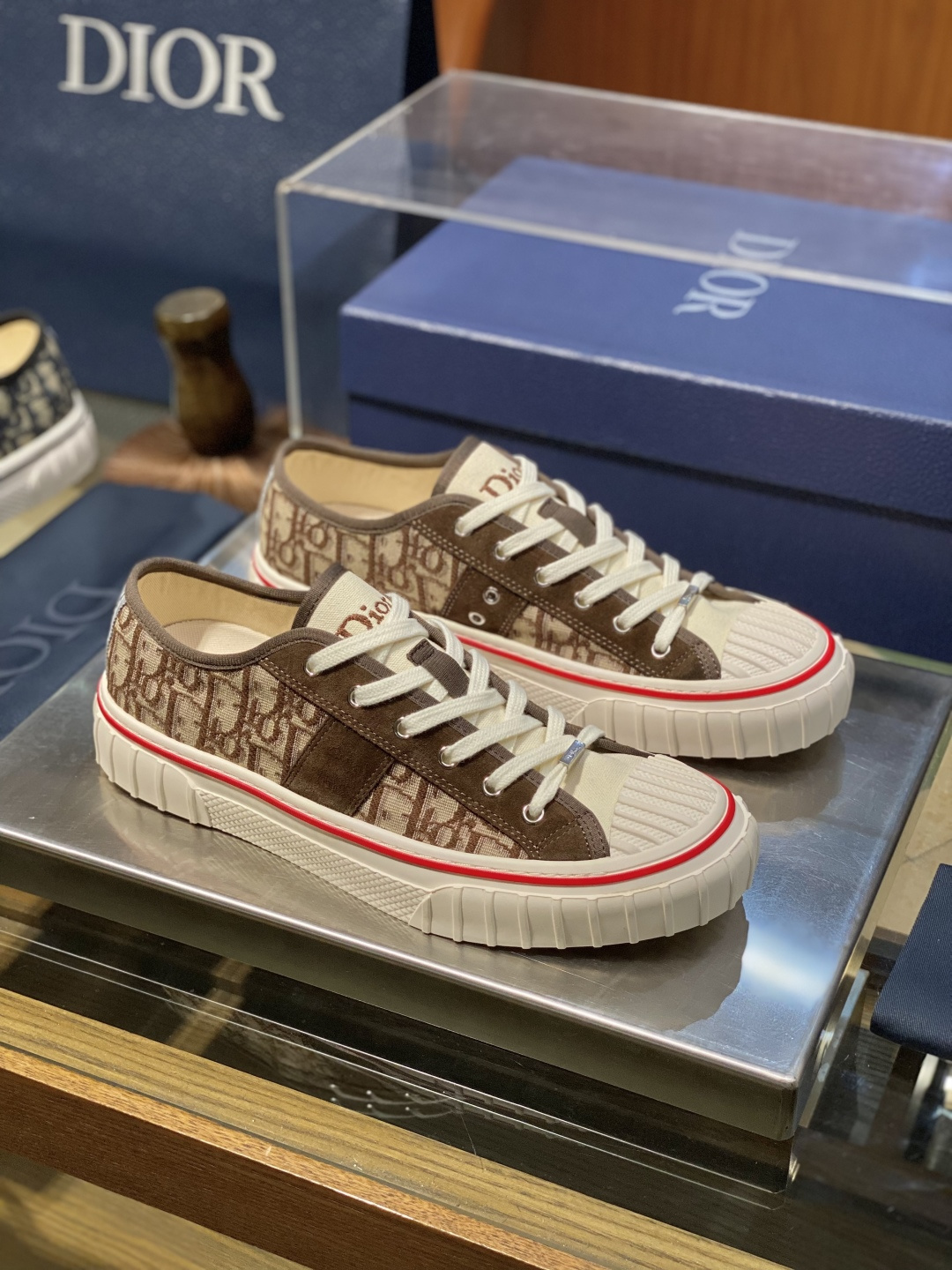 [Dior] 디올 후퍼(Hooper) 로우탑 캔버스 스니커즈 신발