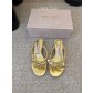 지미추(Jimmy Choo) 체크 리본 토포스트 쪼리 슬리퍼 신발