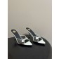 생로랑(SAINT LAURENT) 라인스톤 포인티드토 힐 신발