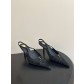 생로랑(SAINT LAURENT) YSL 메탈 로고 캡토 슬링백 펌프스 신발