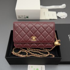 [Chanel] 샤넬 이탈리안 램스킨 클래식 체인 파우치/클러치 가방