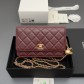 [Chanel] 샤넬 이탈리안 램스킨 클래식 체인 파우치/클러치 가방