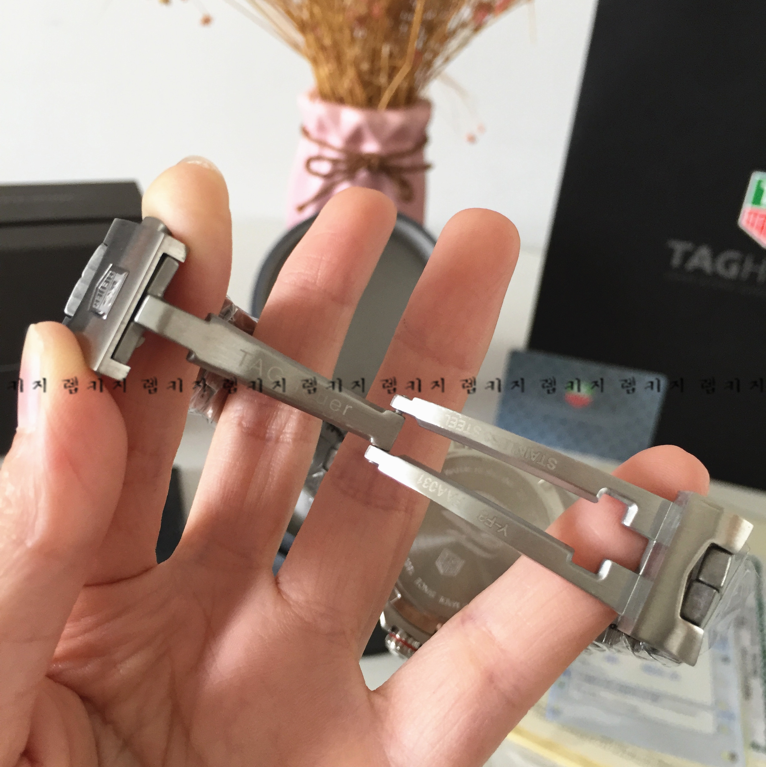 태그호이어 까레라 칼리버 16 메탈시계 + 가죽스트랩