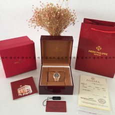 파텍필립 뚜르비옹 다이아 큐빅 베젤 금통 메탈시계