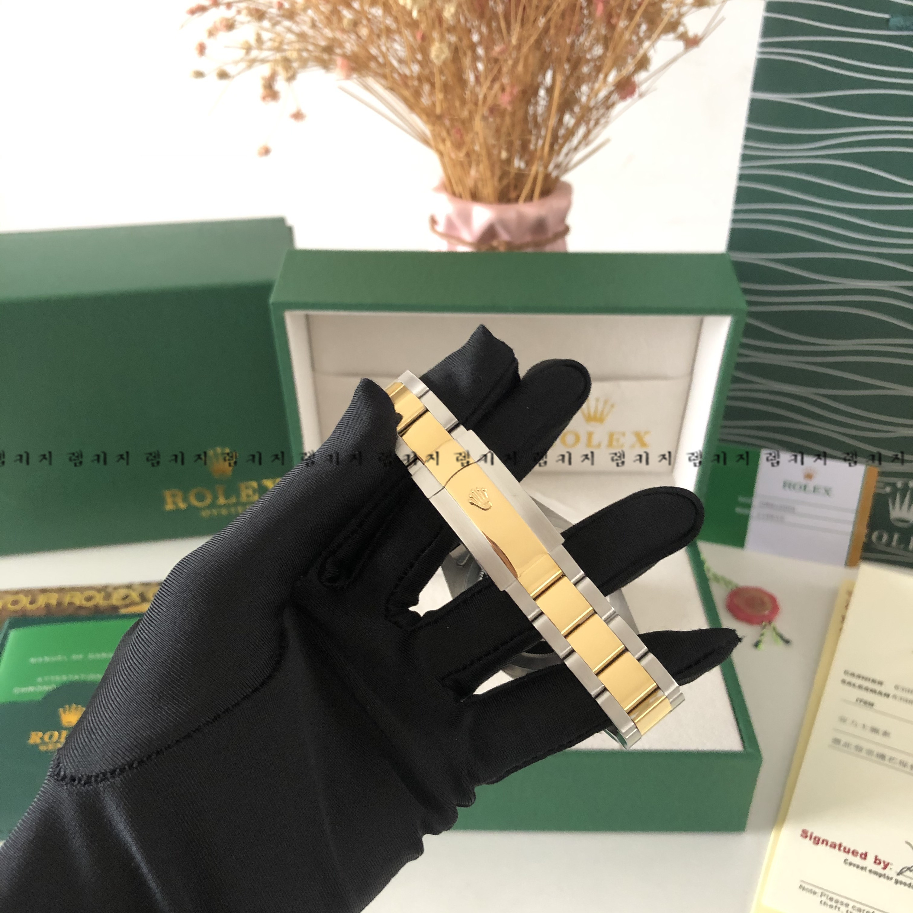 로렉스 데이저스트 로마판 콤비 메탈시계