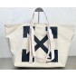 오프화이트 에로우 커머셜 화이트 토트백