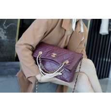 샤넬 레더 투웨이 폴딩백