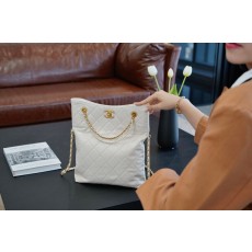 샤넬 레더 투웨이 폴딩백